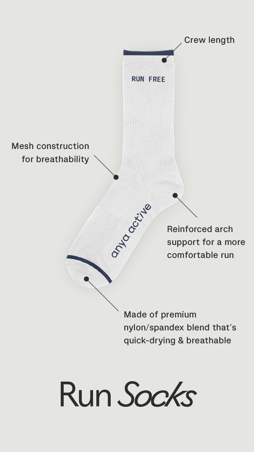 The Run Compression Socks in Explorer