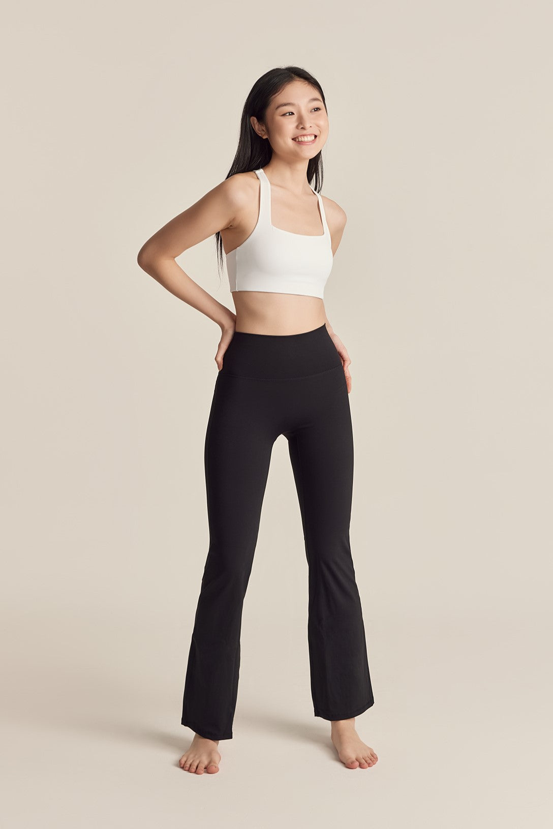 All black deals flare pants