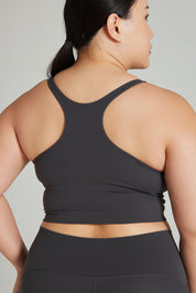 Curve High Neck Longline Bra in Stepper