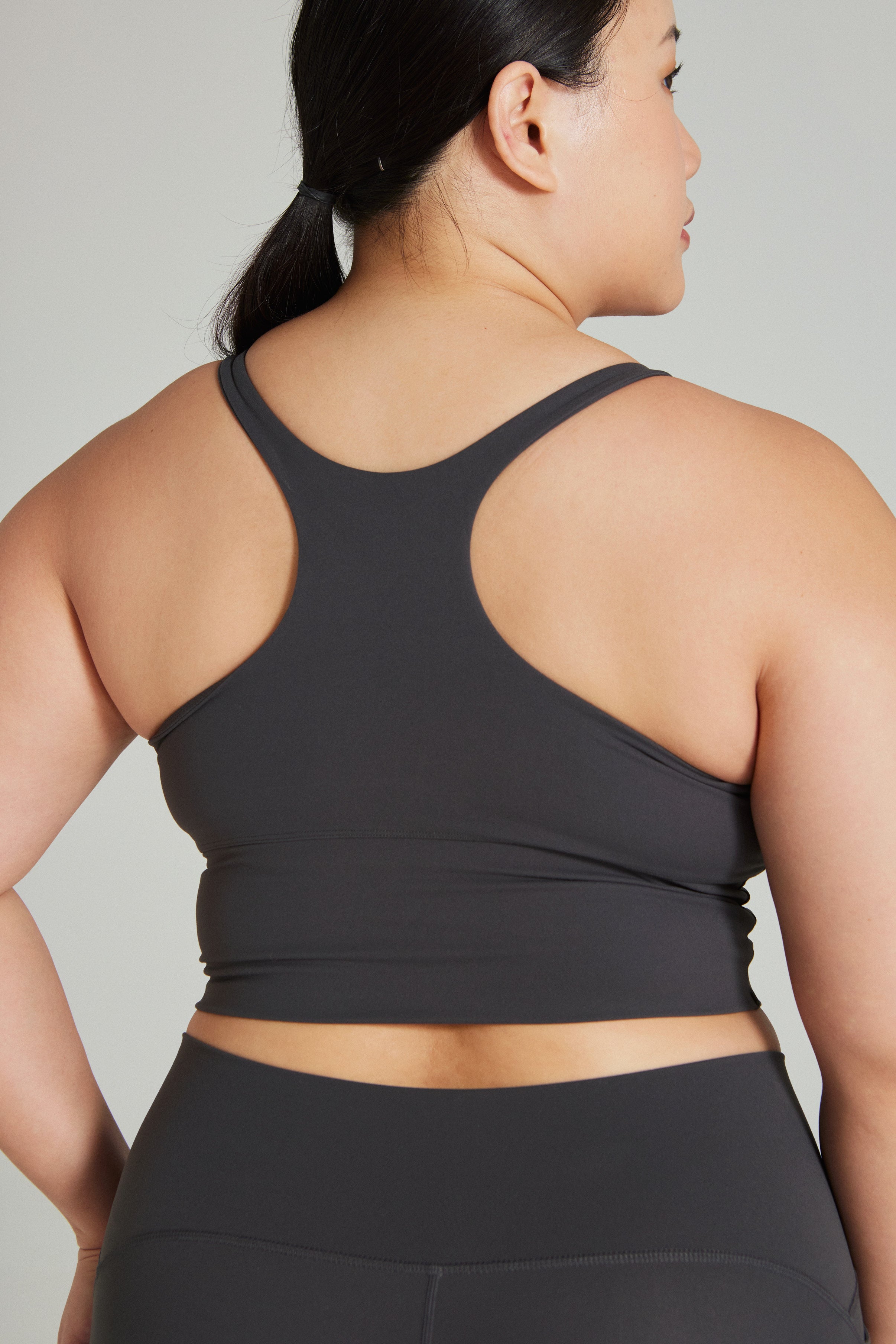 Curve High Neck Longline Bra in Stepper