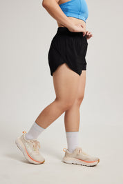 Pace Yourself Shorts in Black Sesame