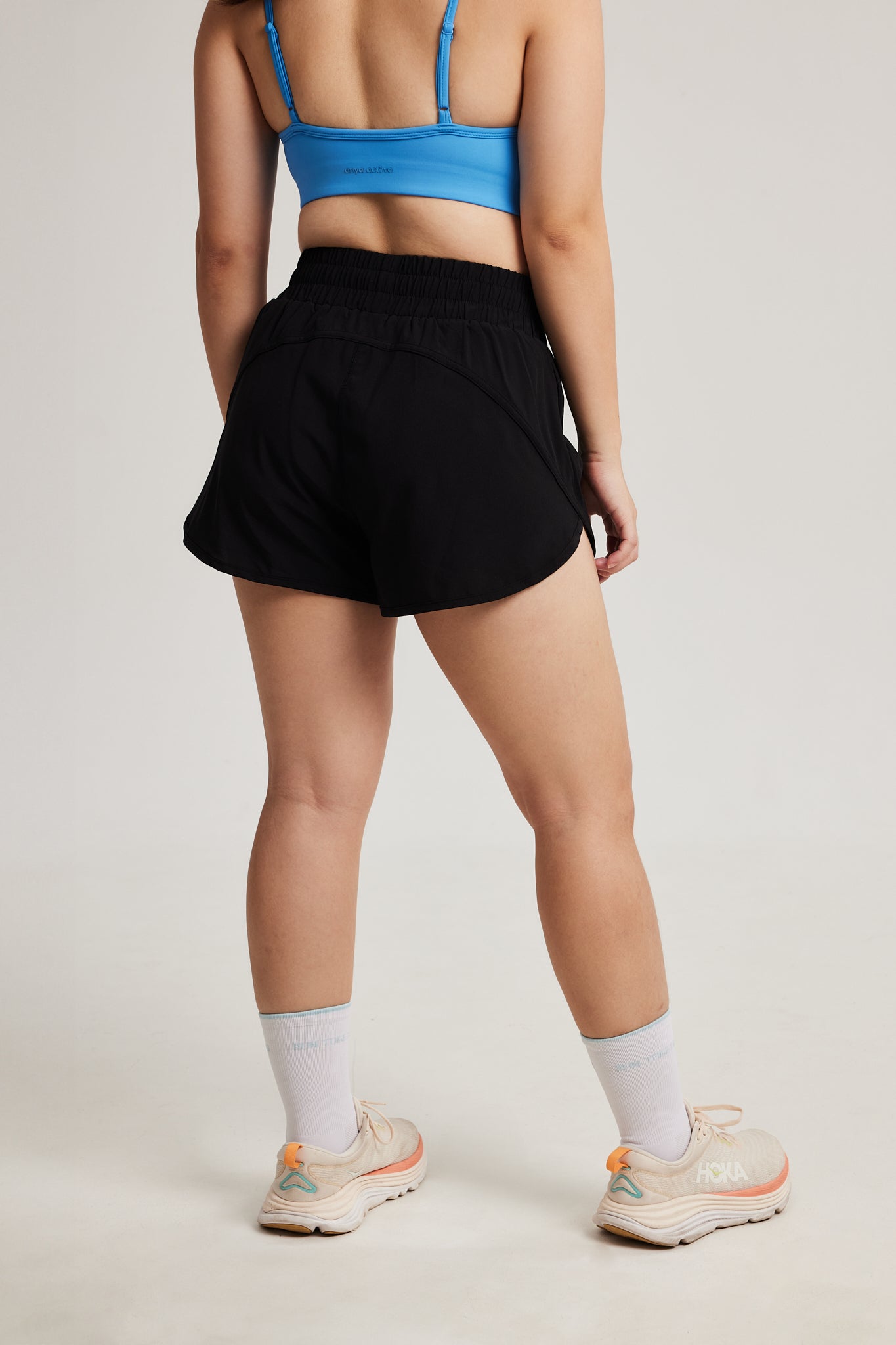 Pace Yourself Shorts in Black Sesame