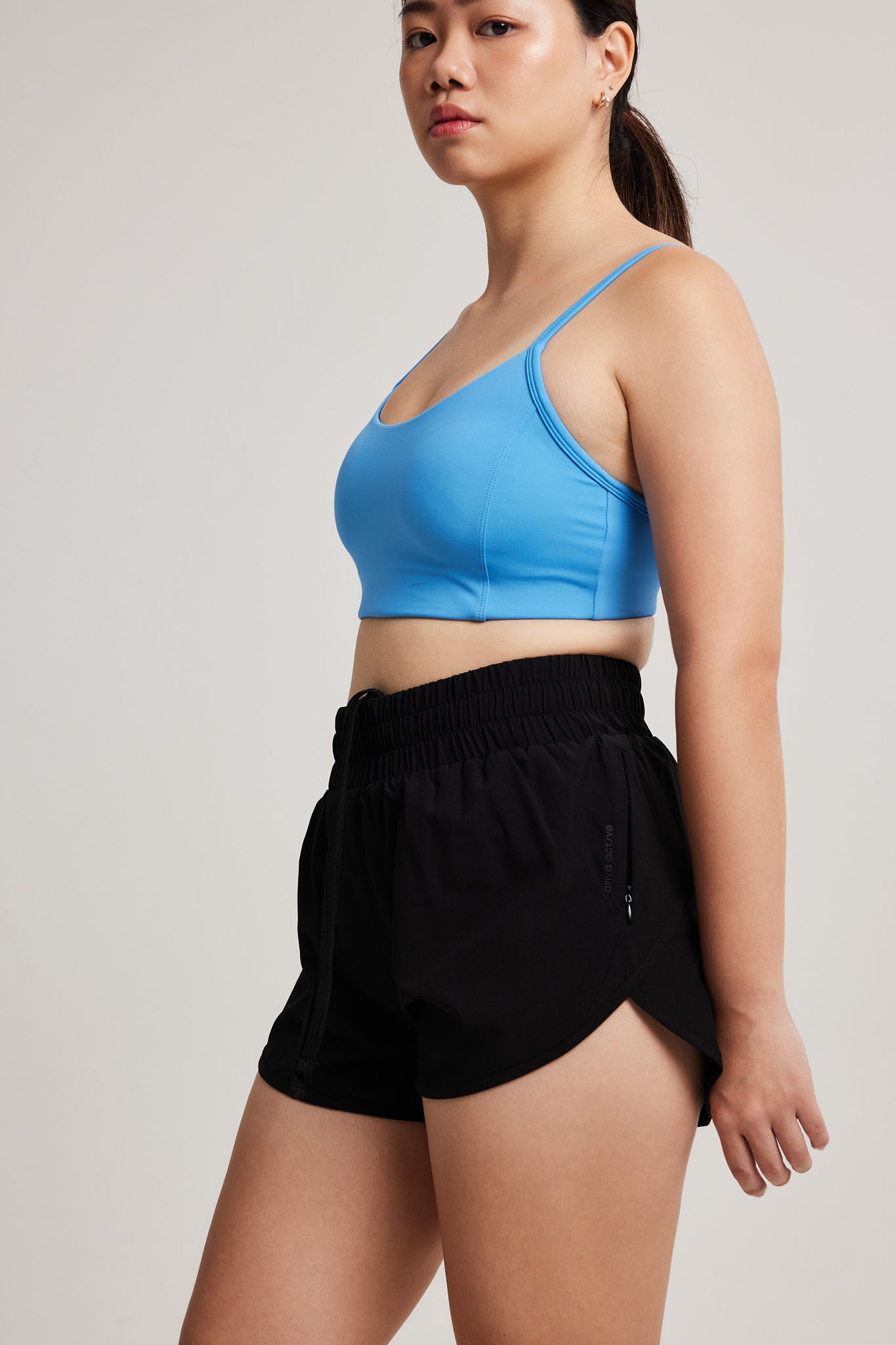 Pace Yourself Shorts in Black Sesame