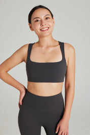 Square Neck Bra in Stepper