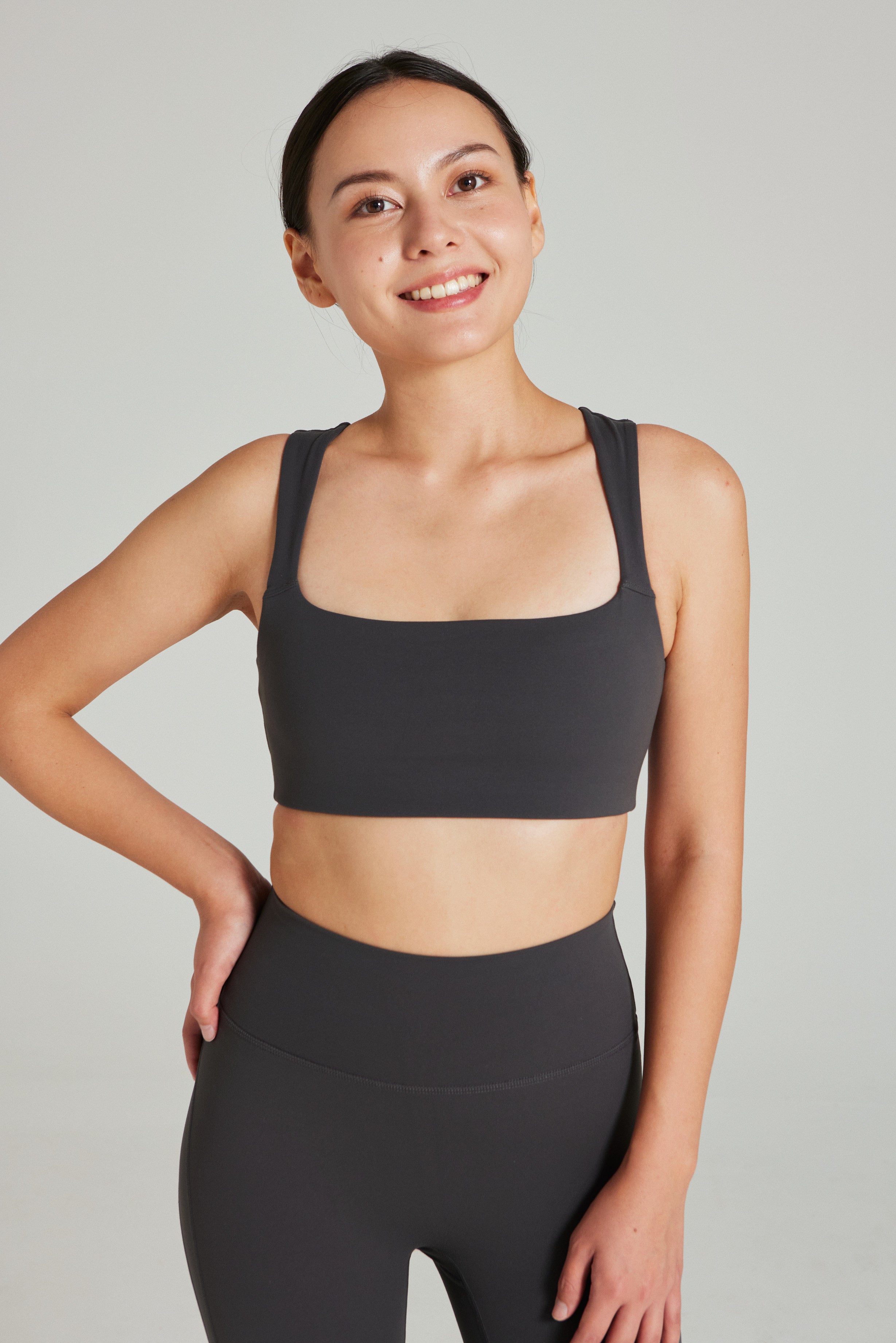 Square Neck Bra in Stepper