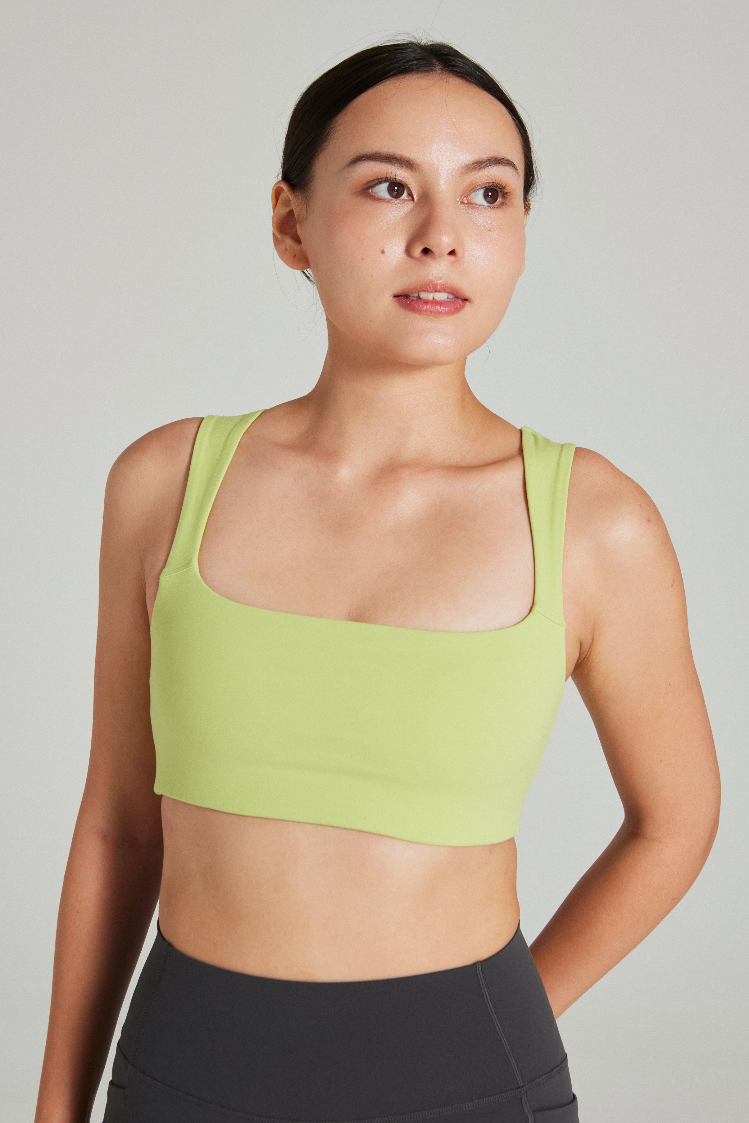 Square Neck Bra in Zest