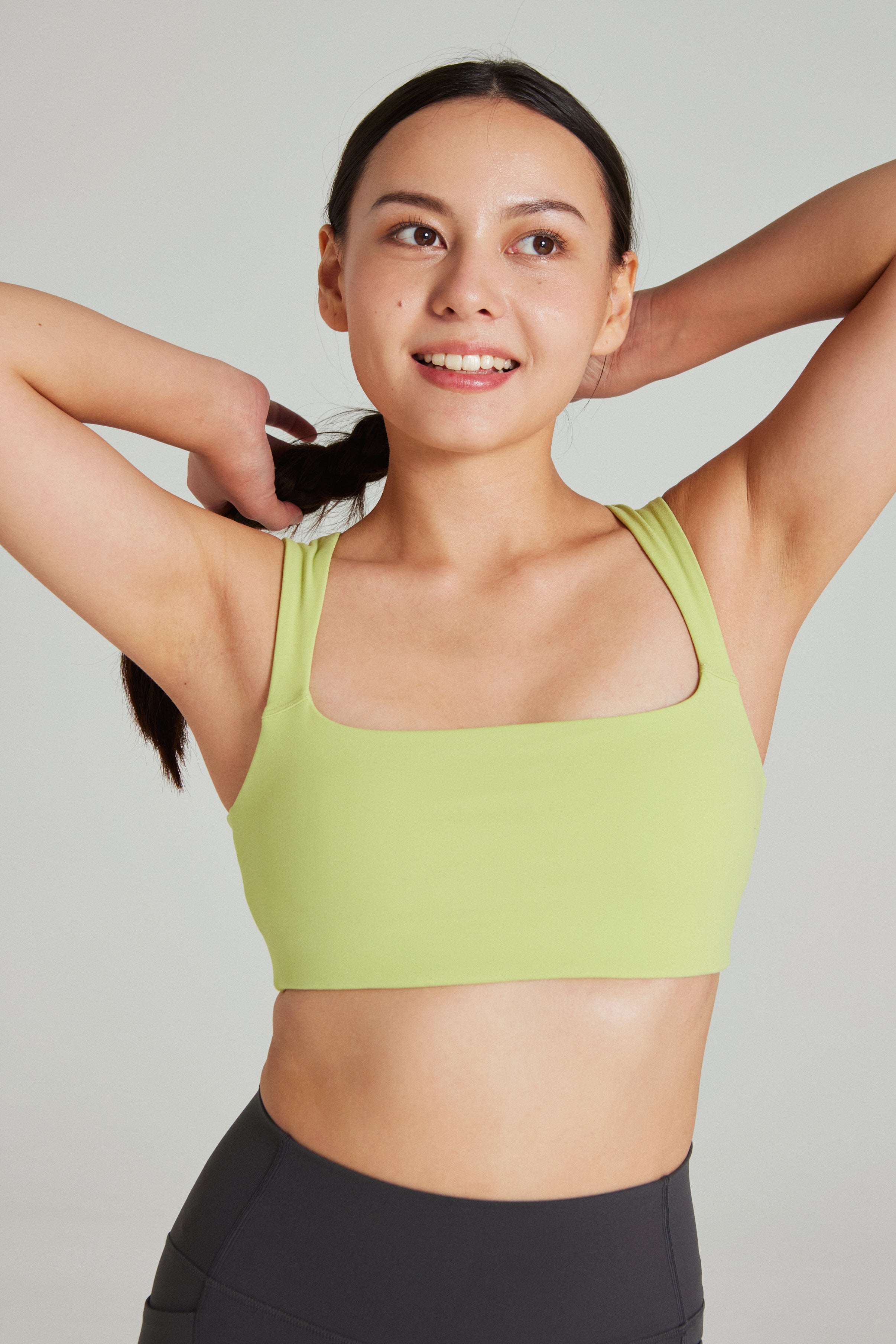 Square Neck Bra in Zest