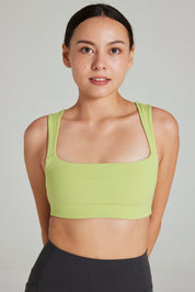 Square Neck Bra in Zest