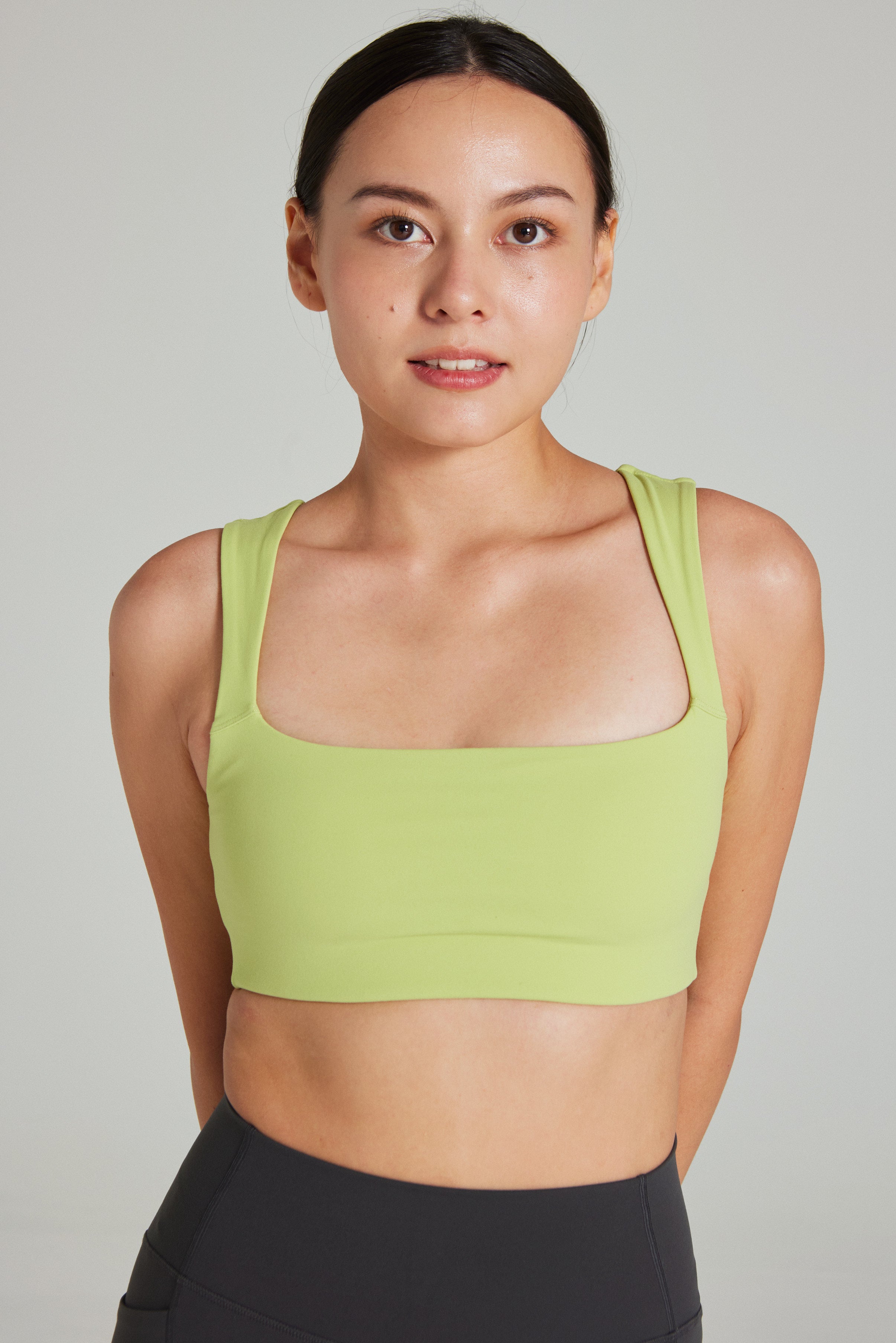 Square Neck Bra in Zest