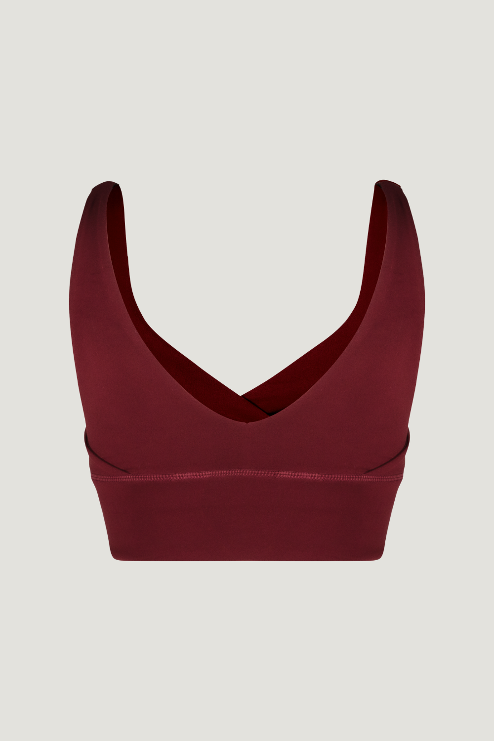 Wrap Bra in Dark Cherry